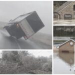 Árvores quebradas, enchentes, milhares de pessoas sem eletricidade – os efeitos da tempestade Jorge