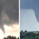 Met Eireann compartilha fotos de tornados vistos na Irlanda