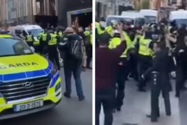 Protestos no centro de Dublin! Várias pessoas foram presas! [VÍDEO]